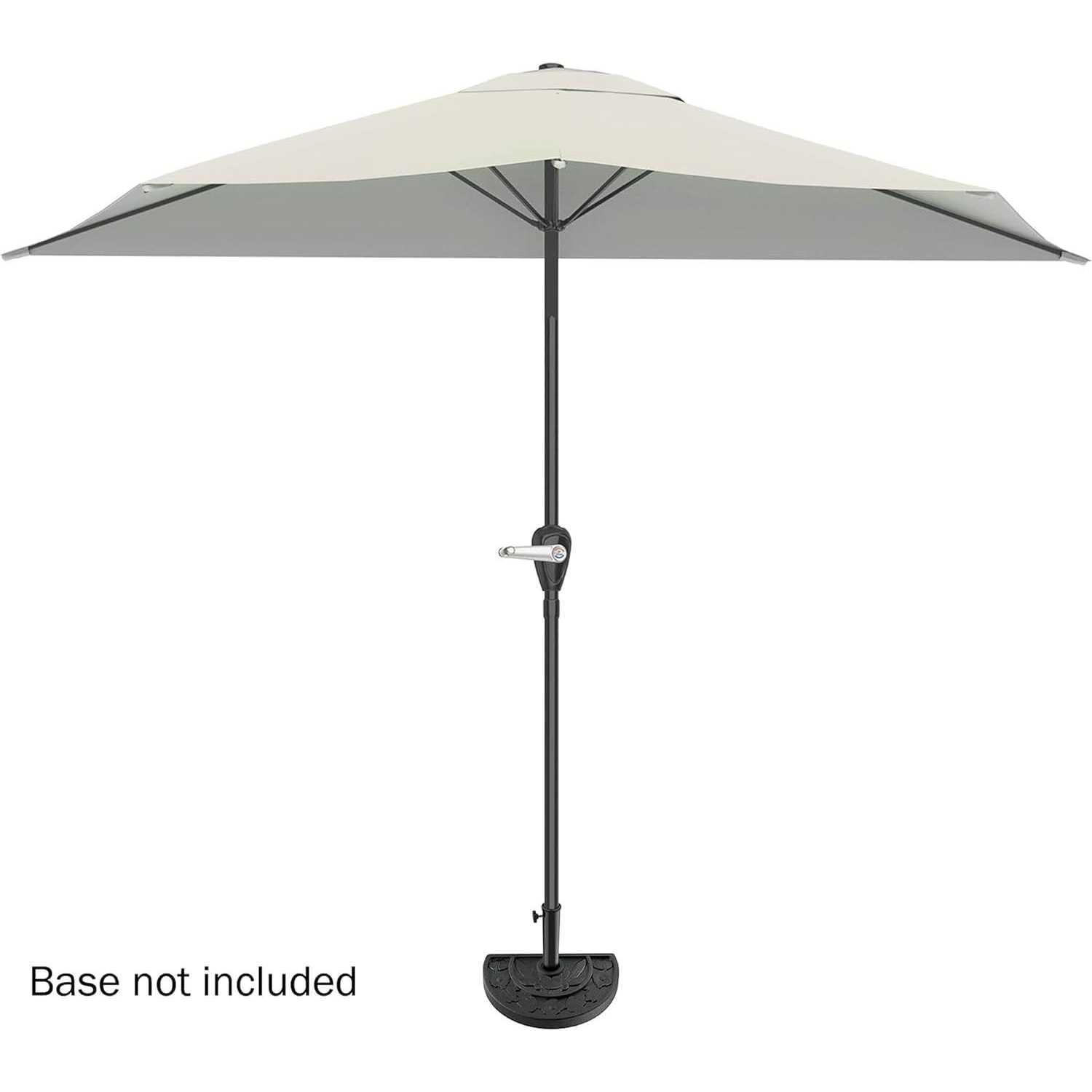 Pure Garden 9 Ft. Half Round Patio Umbrella - Image 3
