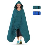 PY SUPER MODE Hooded Outdoor Blanket Extra Large Waterproof Camping Blanket