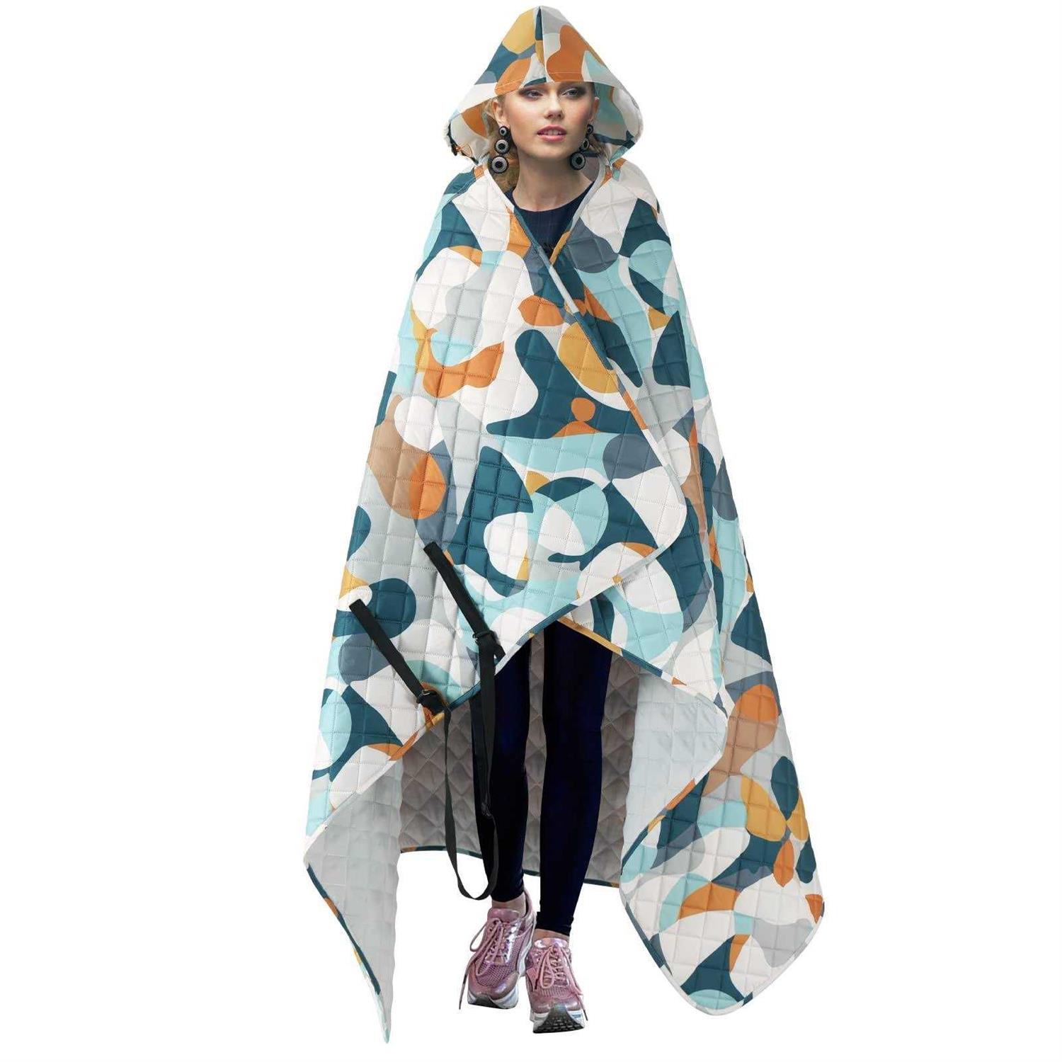 PY SUPER MODE Hooded Outdoor Blanket Extra Large Waterproof Camping Blanket