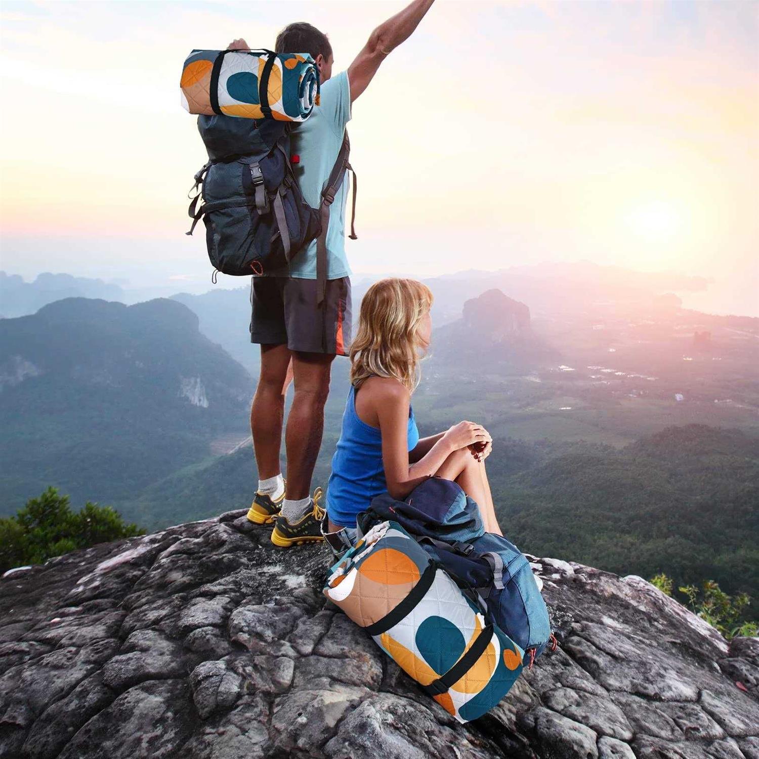 PY SUPER MODE Hooded Outdoor Blanket Extra Large Waterproof Camping Blanket - Image 4