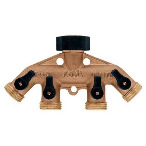 Orbit Brass Hose Faucet Manifold 62010N