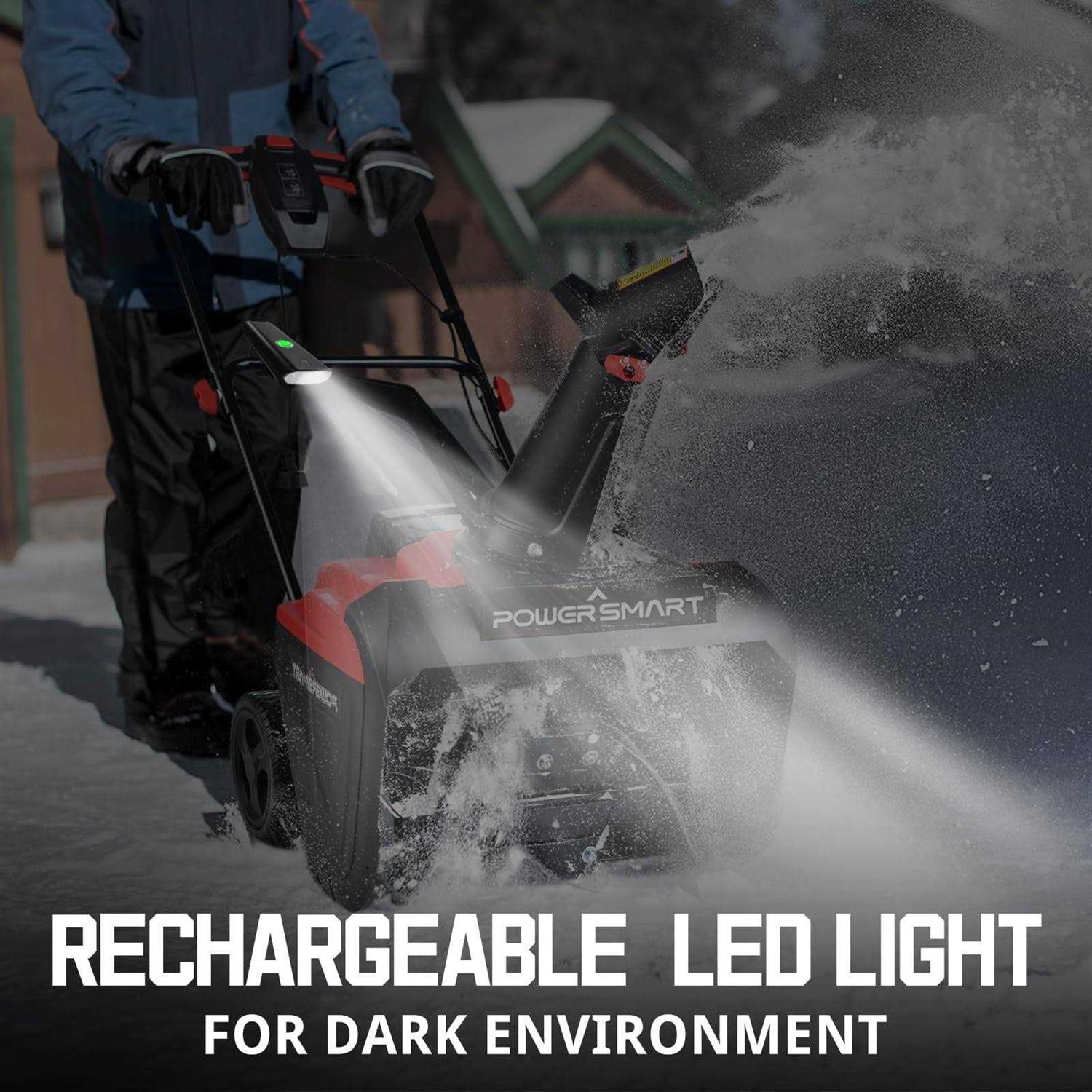 PowerSmart 21 in. Electric Single Stage Snow Thrower with LED Light - Image 5