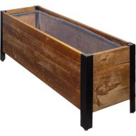 Amazon Basics Recycled Wood Rectangular Garden Planter