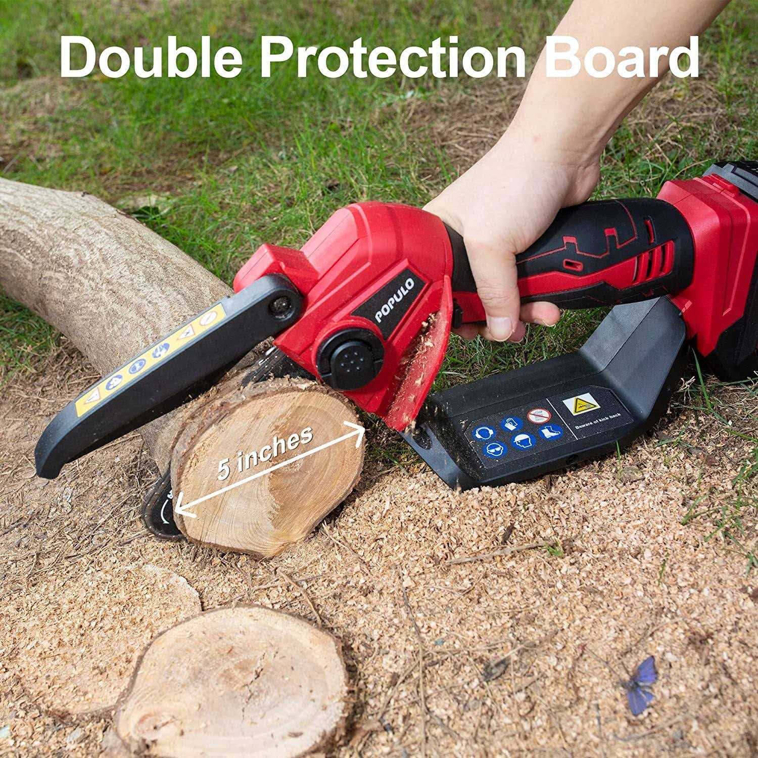 POPULO 5-inch Cordless Mini Chainsaw - Image 3