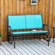 Outsunny 2-Person Glider Bench Rocking Chair