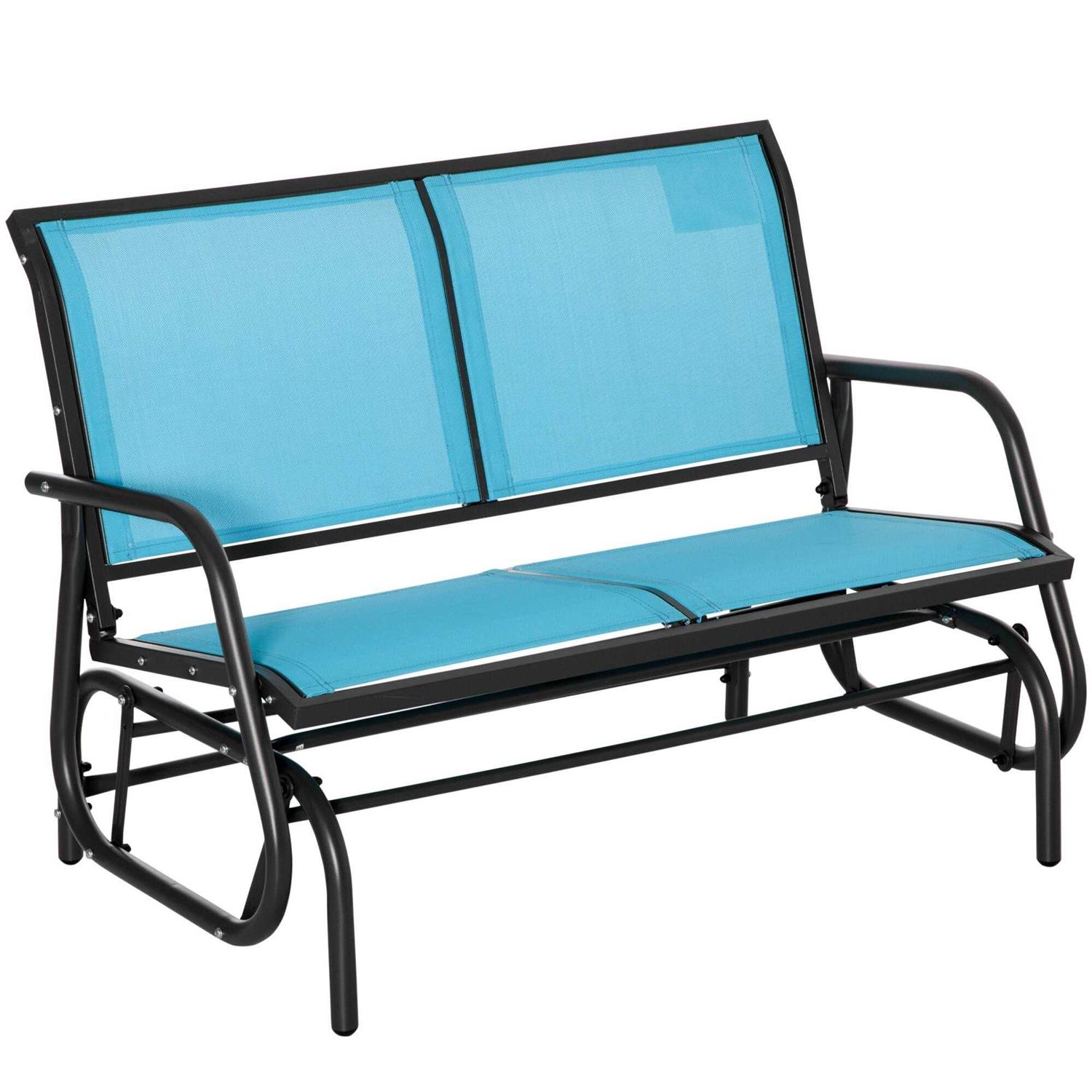 Outsunny 2-Person Glider Bench Rocking Chair - Image 2