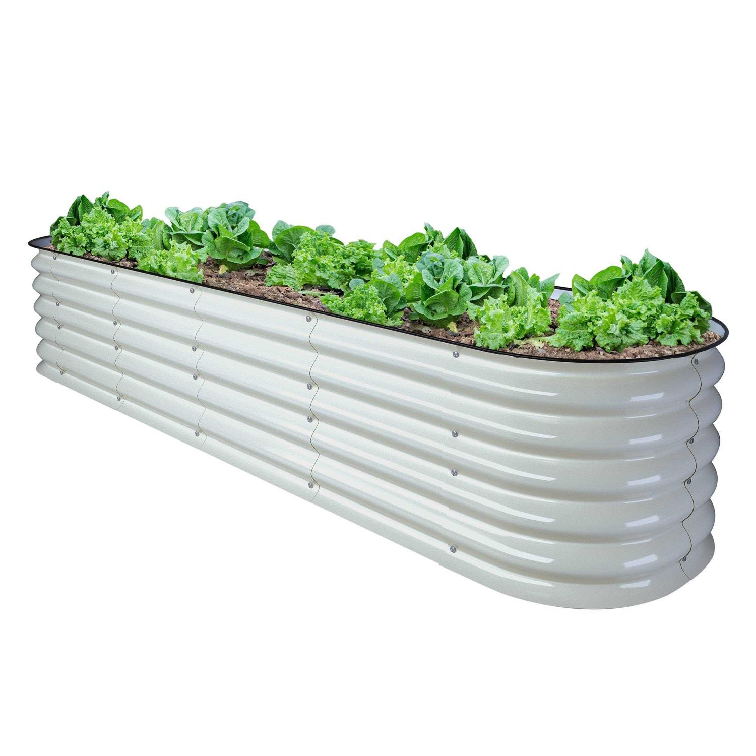 17&” Tall 8’x2′ Metal Modular Raised Garden Bed Kit - Image 2