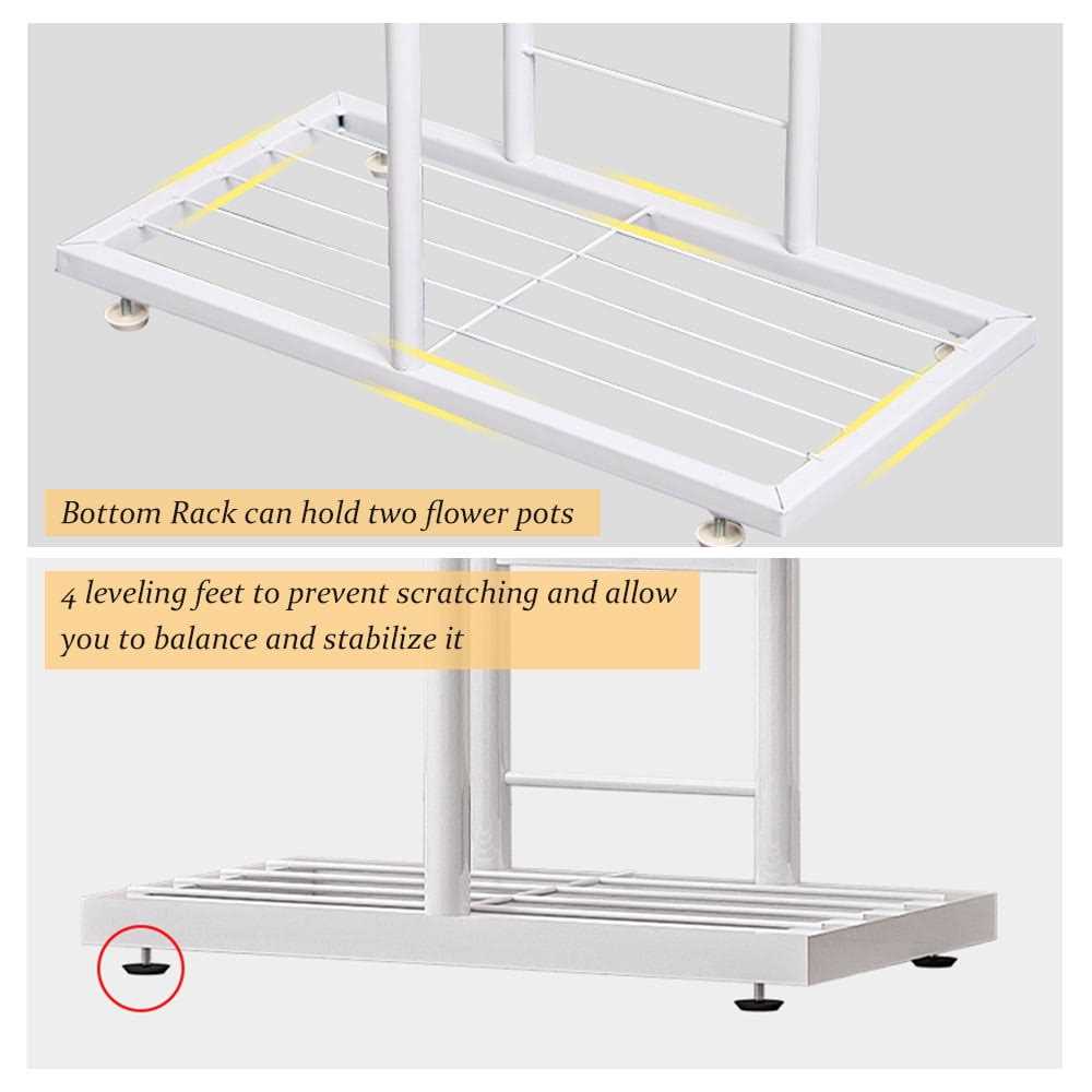 4-tier Display Shelf Flower Pots Rack Plant Stand Potting Ladder Planter Stand Heavy Duty Storage Shelving Rack For Potted Plants - Image 2