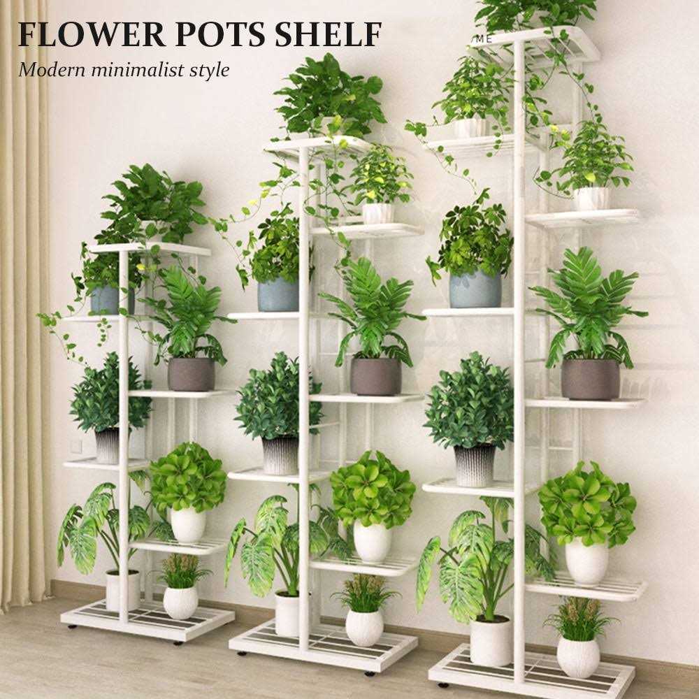 4-tier Display Shelf Flower Pots Rack Plant Stand Potting Ladder Planter Stand Heavy Duty Storage Shelving Rack For Potted Plants - Image 4