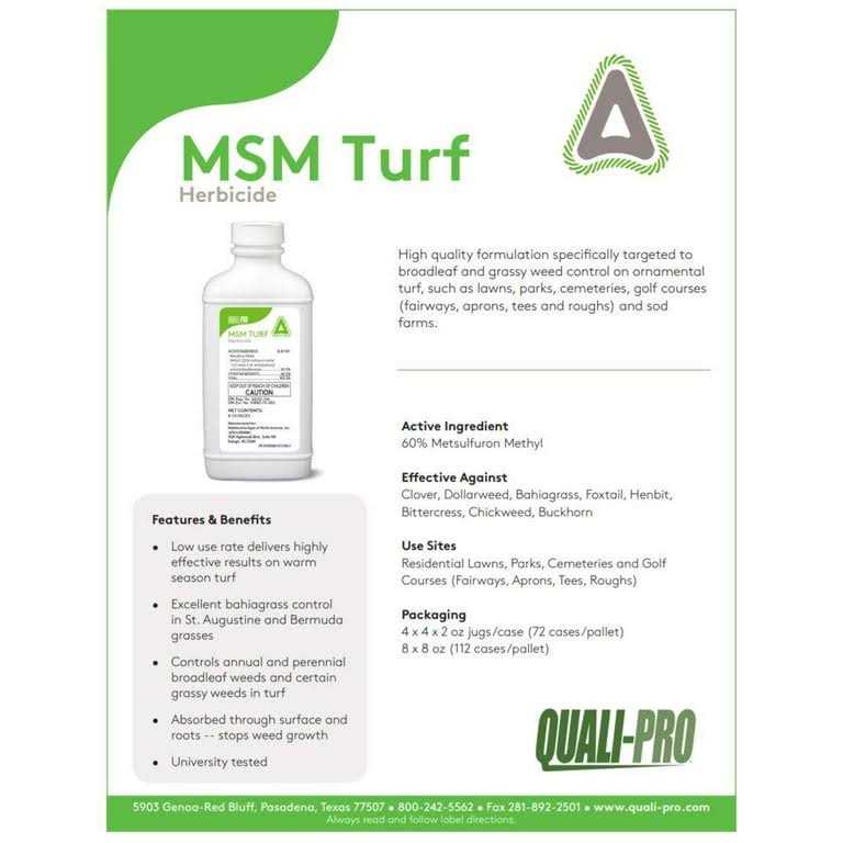 Quali-pro MSM Turf Herbicide 8oz - Image 2