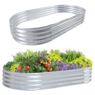 PayLessHere 6x3x1ft Galvanized Garden Bed
