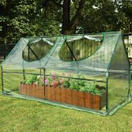 Quictent Waterproof UV Protected Reinforced Mini Cloche Greenhouse 95 Wx 36 D X 36 / 71 Wx 36 D X 36 H Portable Green Hot House