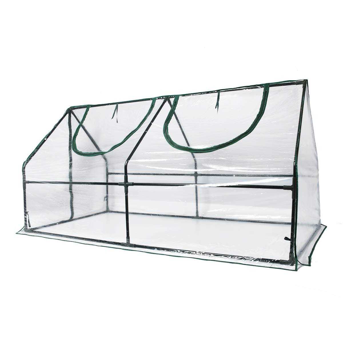 Quictent Waterproof UV Protected Reinforced Mini Cloche Greenhouse 95 Wx 36 D X 36 / 71 Wx 36 D X 36 H Portable Green Hot House - Image 5