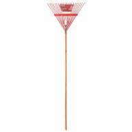 Ace 64.5 in. 22 Tine Steel Rake Wood Handle