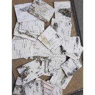 30pcs Natural Birch Bark Sheets 1.96×2.36 Tags for Gifts. Product Wrapping or Decorating
