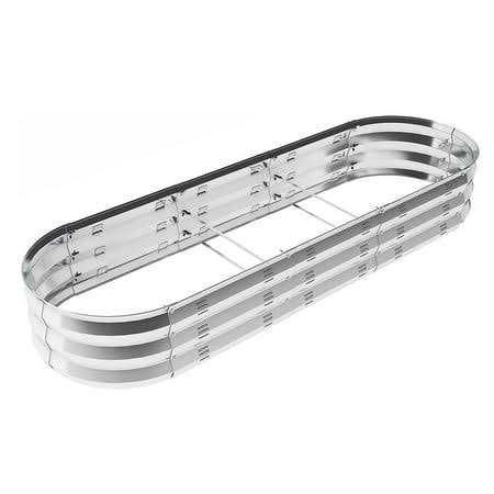 Raised Garden Bed Galvanized Metal Planter Box 67 inchd x 20 inchw x10 inchH