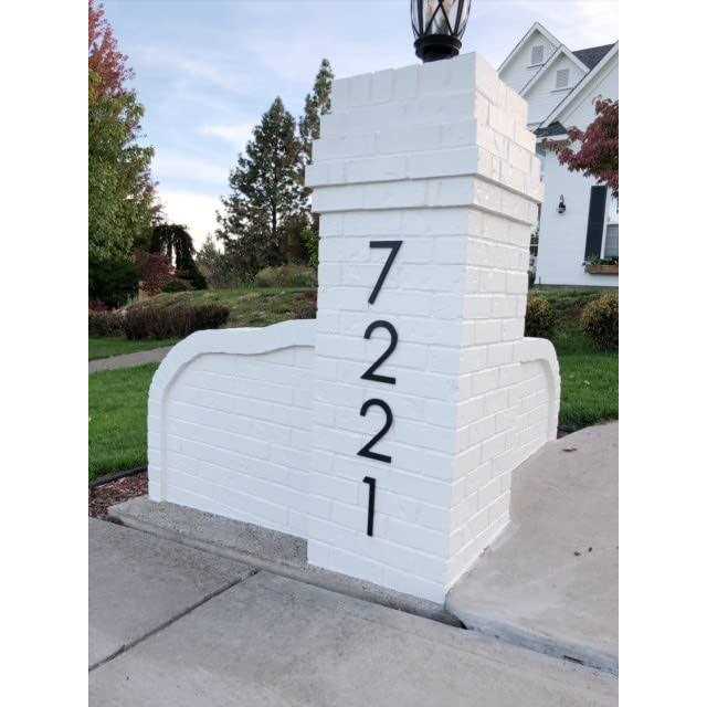 8 inch Large Modern House Numbers - Image 3