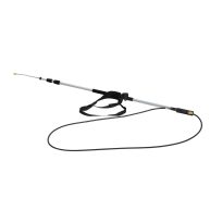 Outsunny 18′ High Pressure Power Washer Telescoping Lance Extension Wand with 3/8 Inch Quick Connection