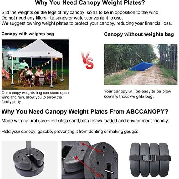 Abccanopy Canopy Weights with Lock Design No - Image 3