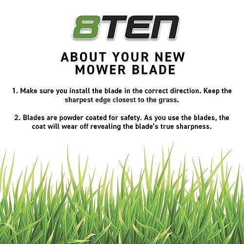 8TEN Lawnrazor Mulching Blade 48 inch for Hustler 795757 810-cbl2237d - Image 2