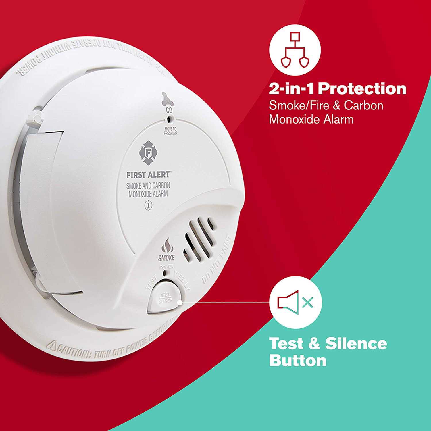 BRK First Alert SC9120B Smoke & Carbon Monoxide Alarm - Image 3