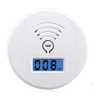 Cayueng Carbon Monoxide Detector Replaceable Battery-operated Carbon Monoxide Alarm Detectors with Digital Display & Led Lights,Co Alarm Device