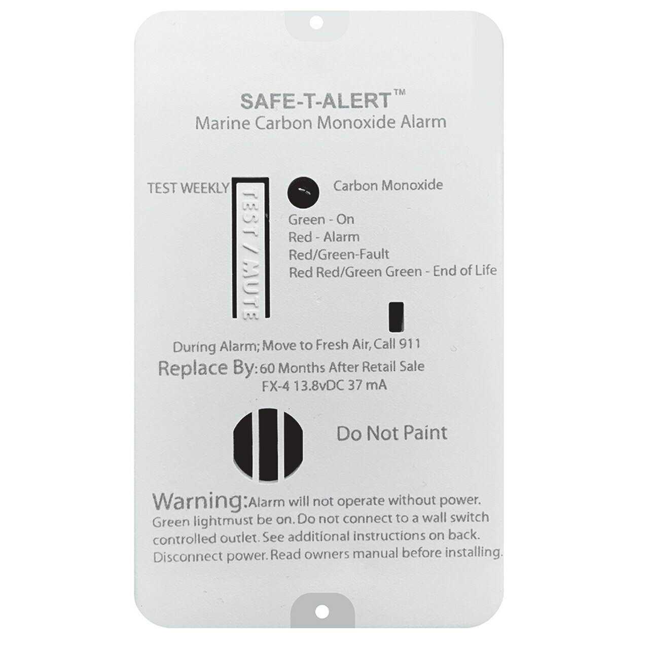 Carbon Monoxide Alarm Safe-T-Alert FX-4