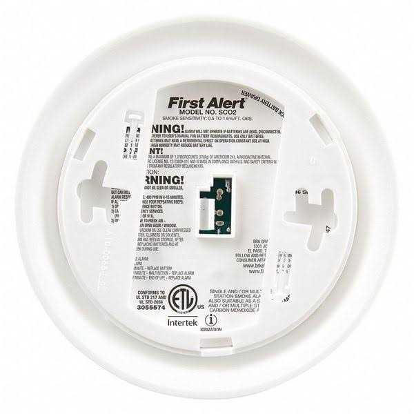 BRK First Alert – SCO2B Battery Powered Smoke & Carbon Monoxide Alarm, 1 - Image 2