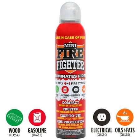 Mini Firefighter All Purpose Fire Extinguisher Classes Abck Gasoline, Kitchen Grease Oil and Fats, Electric and Wood Fires For Home Apartment Office - Image 2