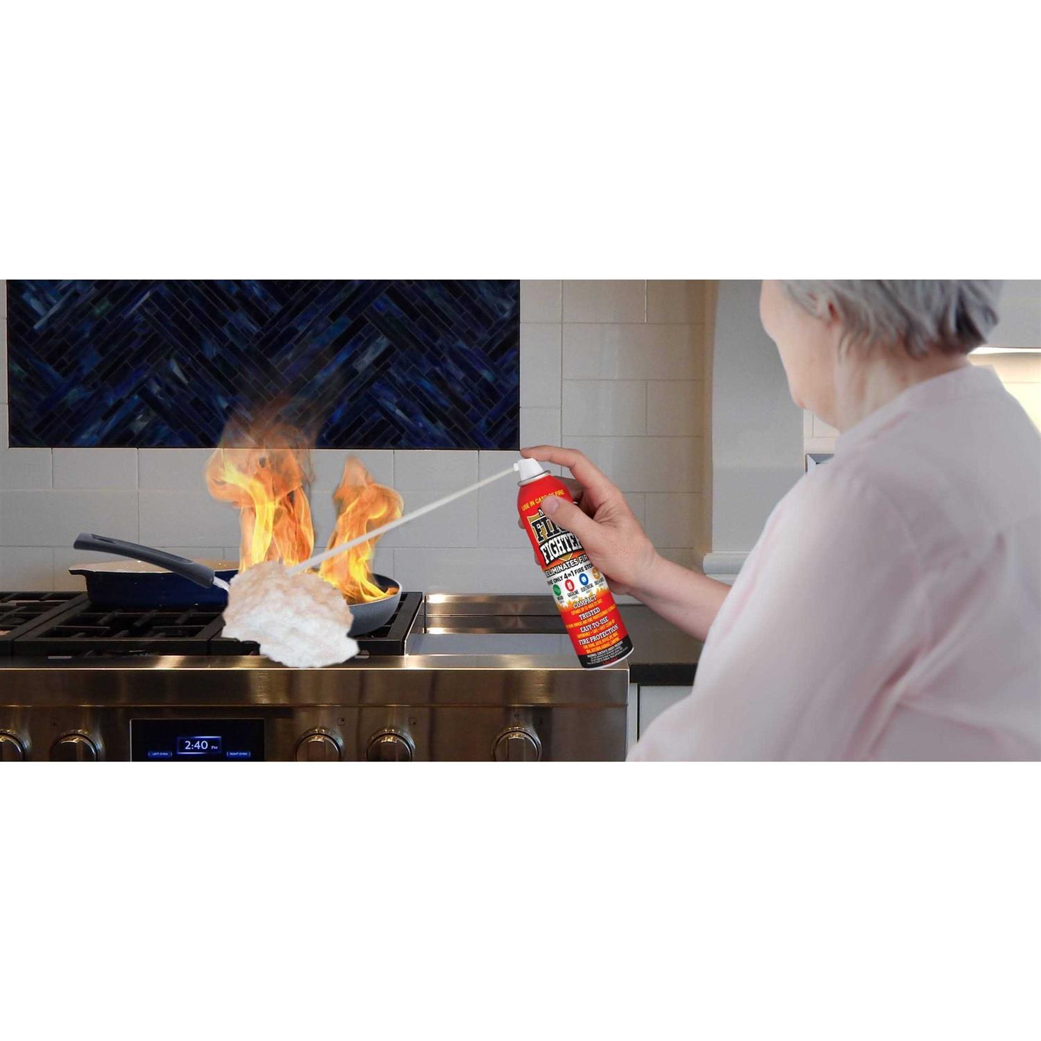 Mini Firefighter All Purpose Fire Extinguisher Classes Abck Gasoline, Kitchen Grease Oil and Fats, Electric and Wood Fires For Home Apartment Office - Image 4