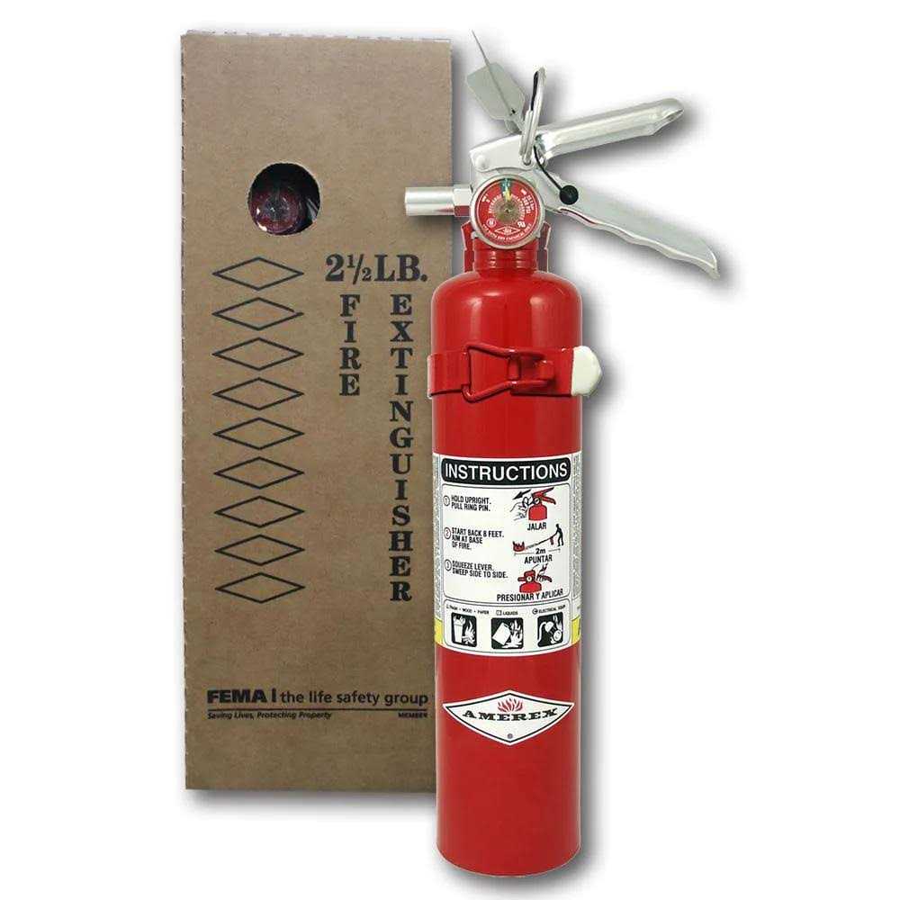 Amerex 1-A:10-B:C 2.5 lbs. ABC Dry Chemical Fire Extinguisher - Image 3