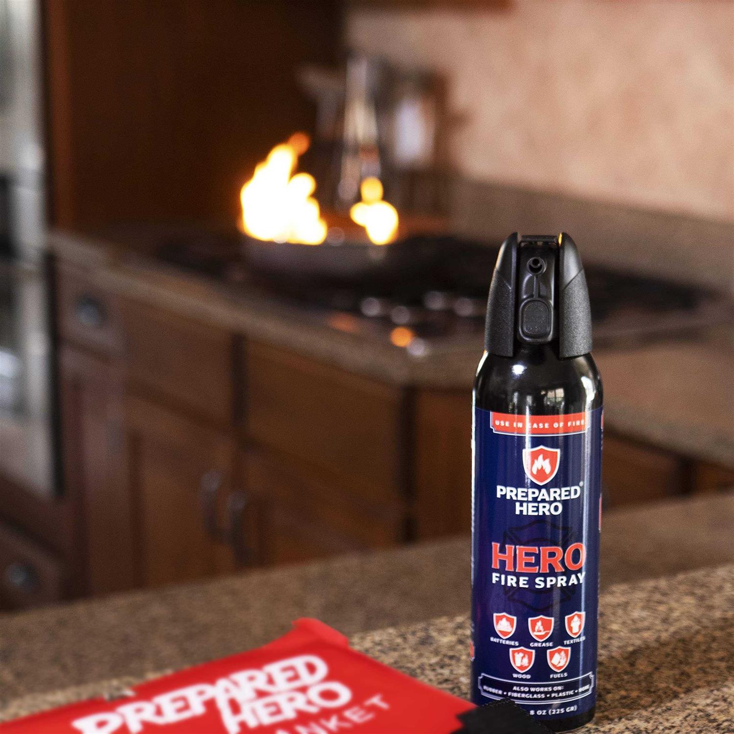 Prepared Hero Fire Spray Mini Fire Extinguishers for House Car Garage - Image 3