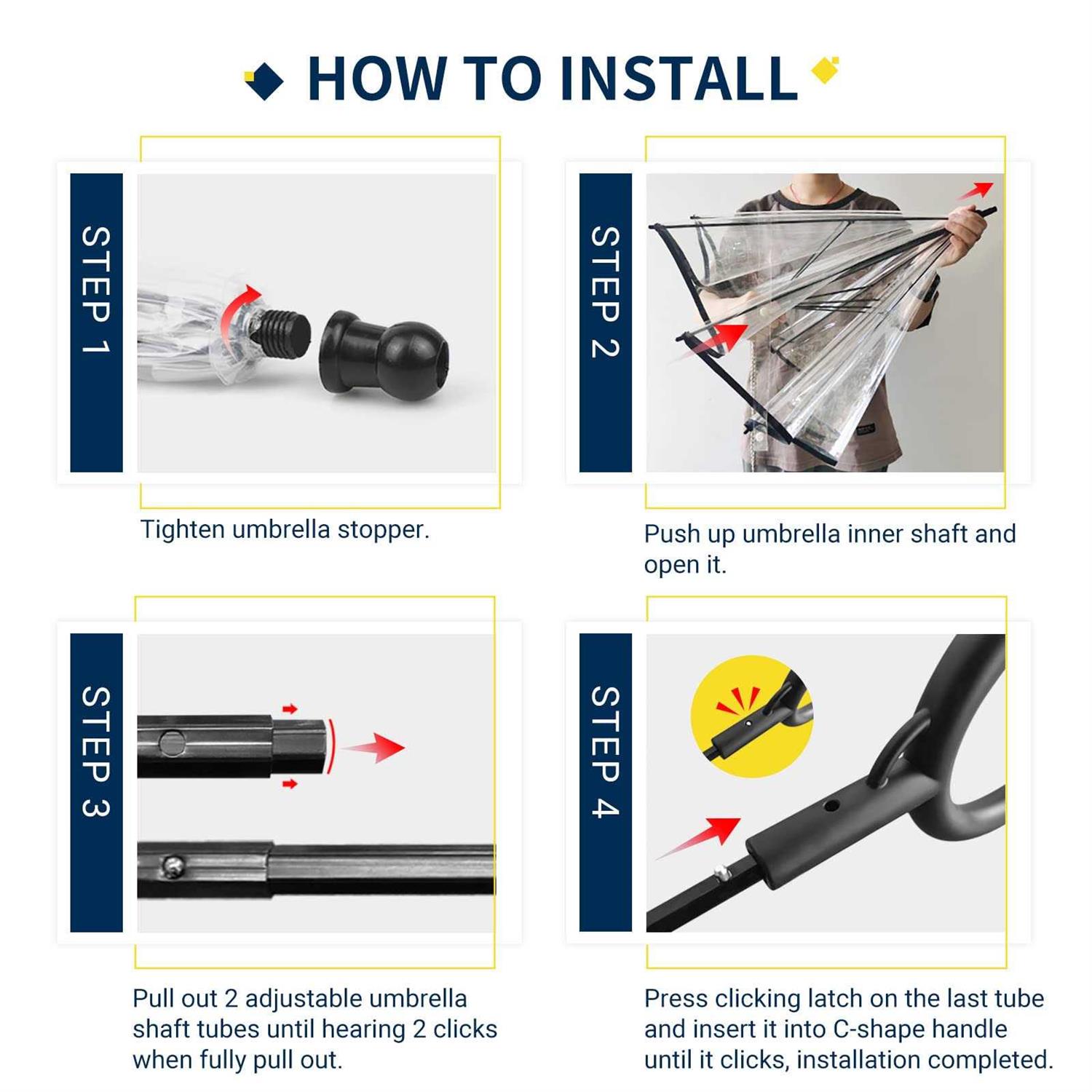 petpetssmart Dog Umbrella for Small Dogs Pet Umbrella with Chain Leash Doggie Rain Snow Day Walking Umbralla - Image 5