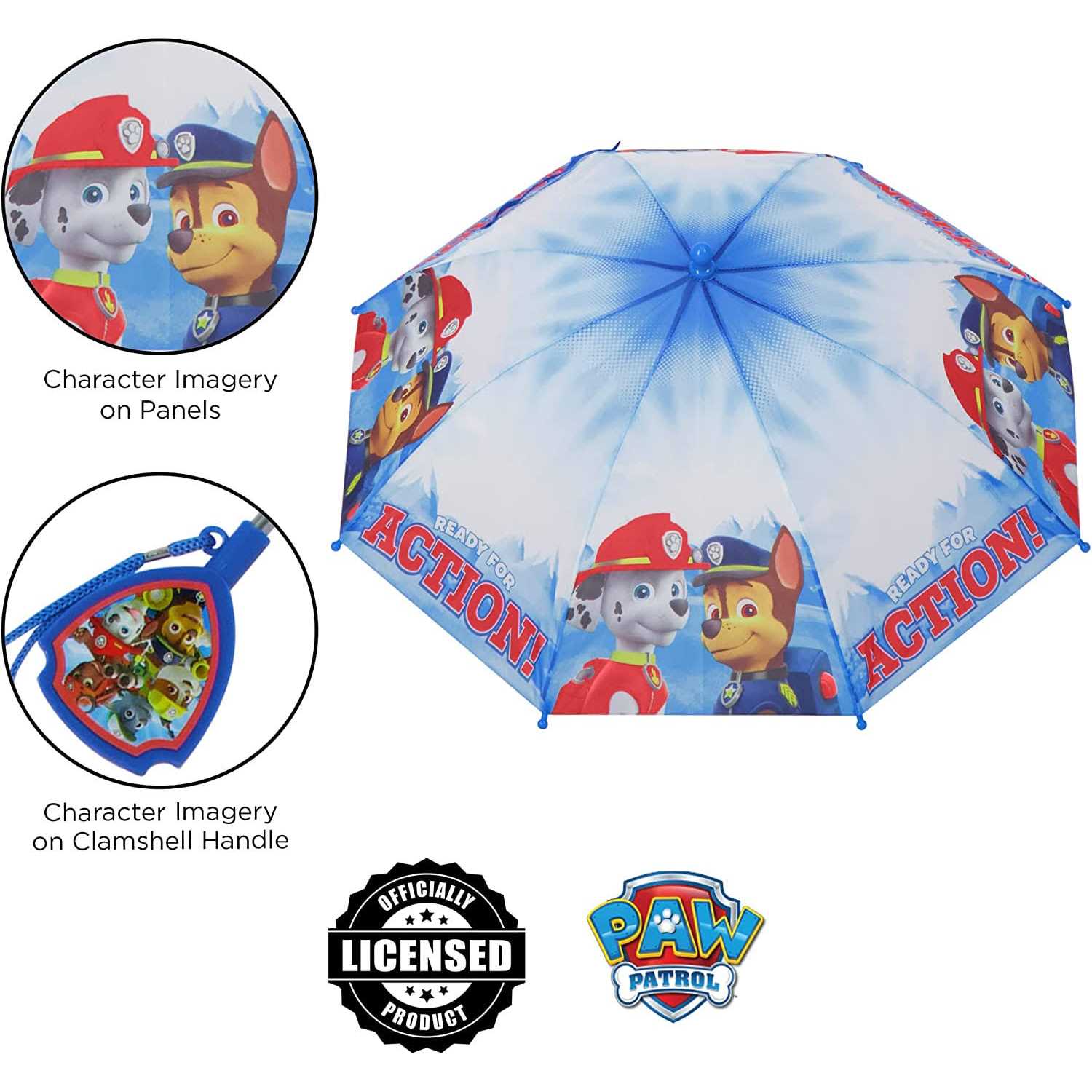 Nickelodeon Paw Patrol Raincoat and Umbrella Set Kids - Image 2