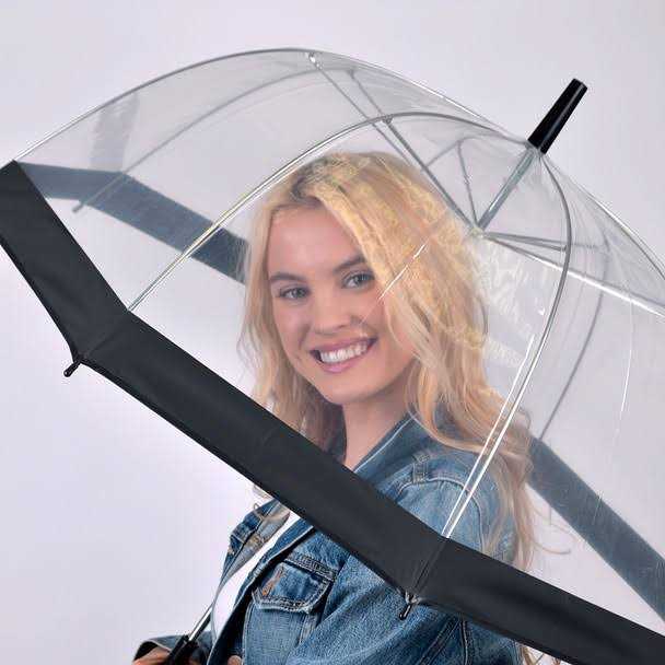 Parquet See-Thru-Bubble Wind-Resistant Premium Umbrella UC18 Clear - Image 5