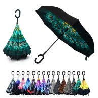 Parquet Flower Double Layer Inverted Umbrella
