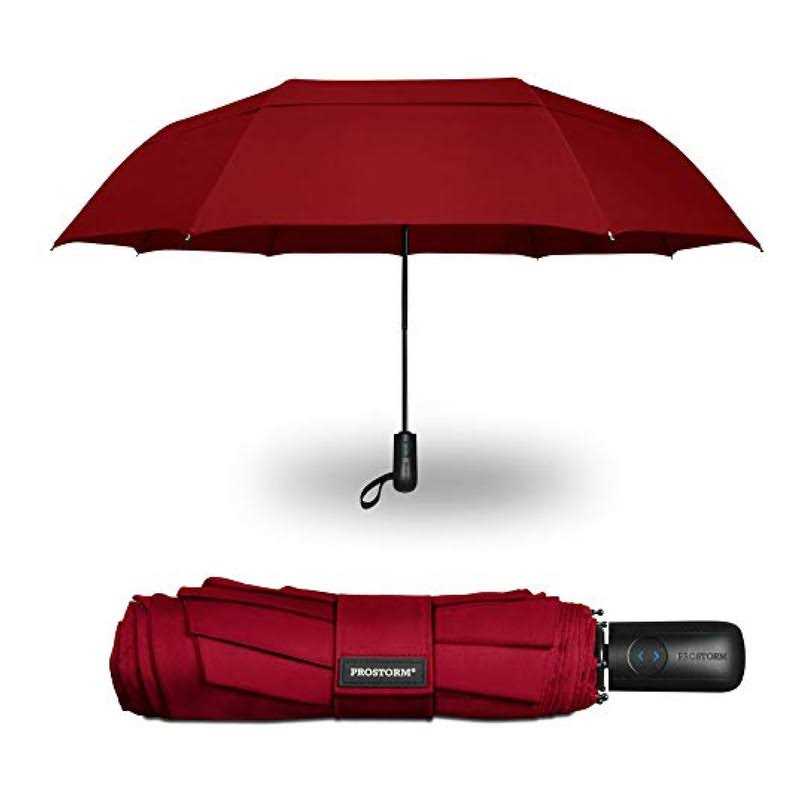 Prostorm Windproof Vented Travel Umbrella Automatic Open & Close Strong