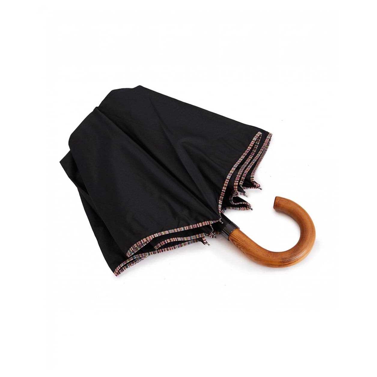 Paul Smith Black Signature Stripe Border Umbrella - Image 5