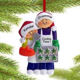 Peeking Family of 9 Personalized Christmas Ornament - Image 4
