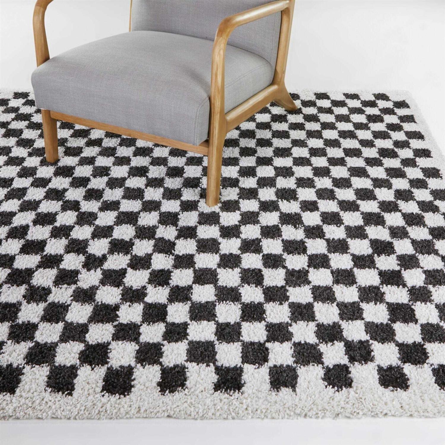 Balta Covey Plush Checkered Thick Shag Area Rug - Image 5