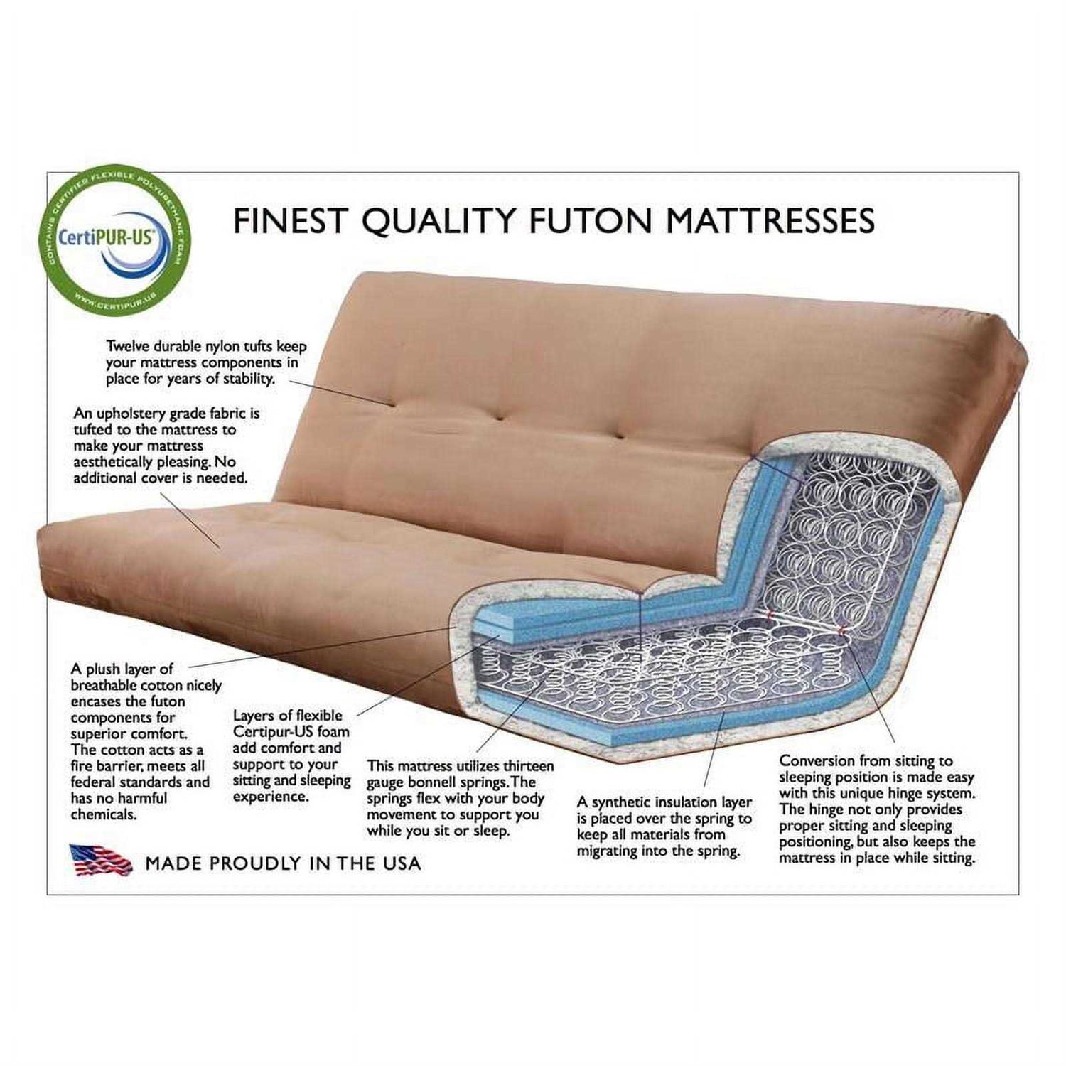 Pemberly Row Full-size Futon Cover PR-4753 - Image 3