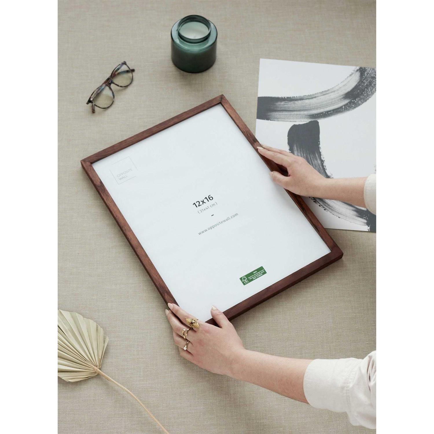 Opposite Wall Solid Oak Wood Picture Frame Poster Frame Wall Photo Frame - Image 2