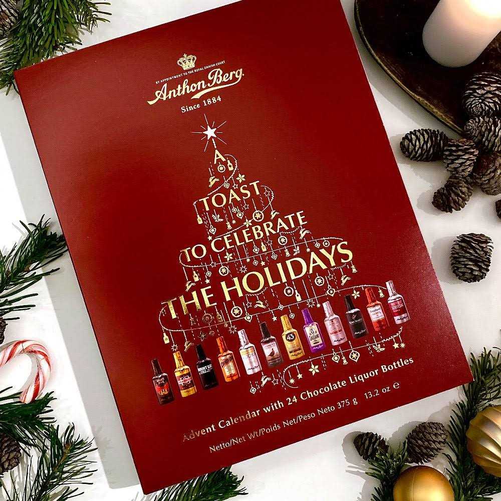 Anthon Berg Chocolate Liquor Bottles Advent Calendar - Image 4