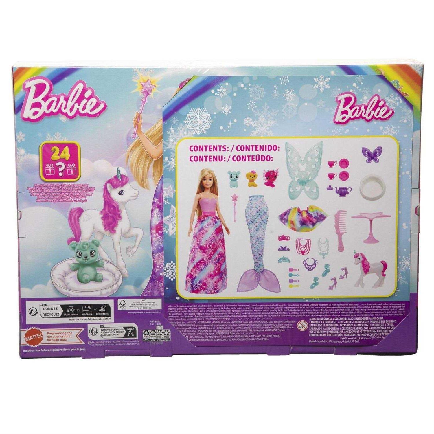 Barbie Dreamtopia Advent Calendar with Doll and 24 Surprises - Image 2