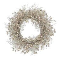 At Home Champagne Cedar Wreath 22