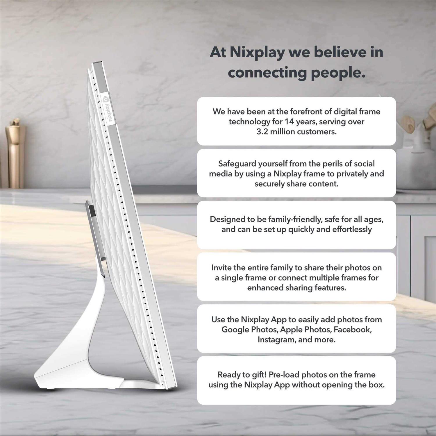 Nixplay 10.1 inch Touch Screen Digital Picture Frame with WiFi - Image 3