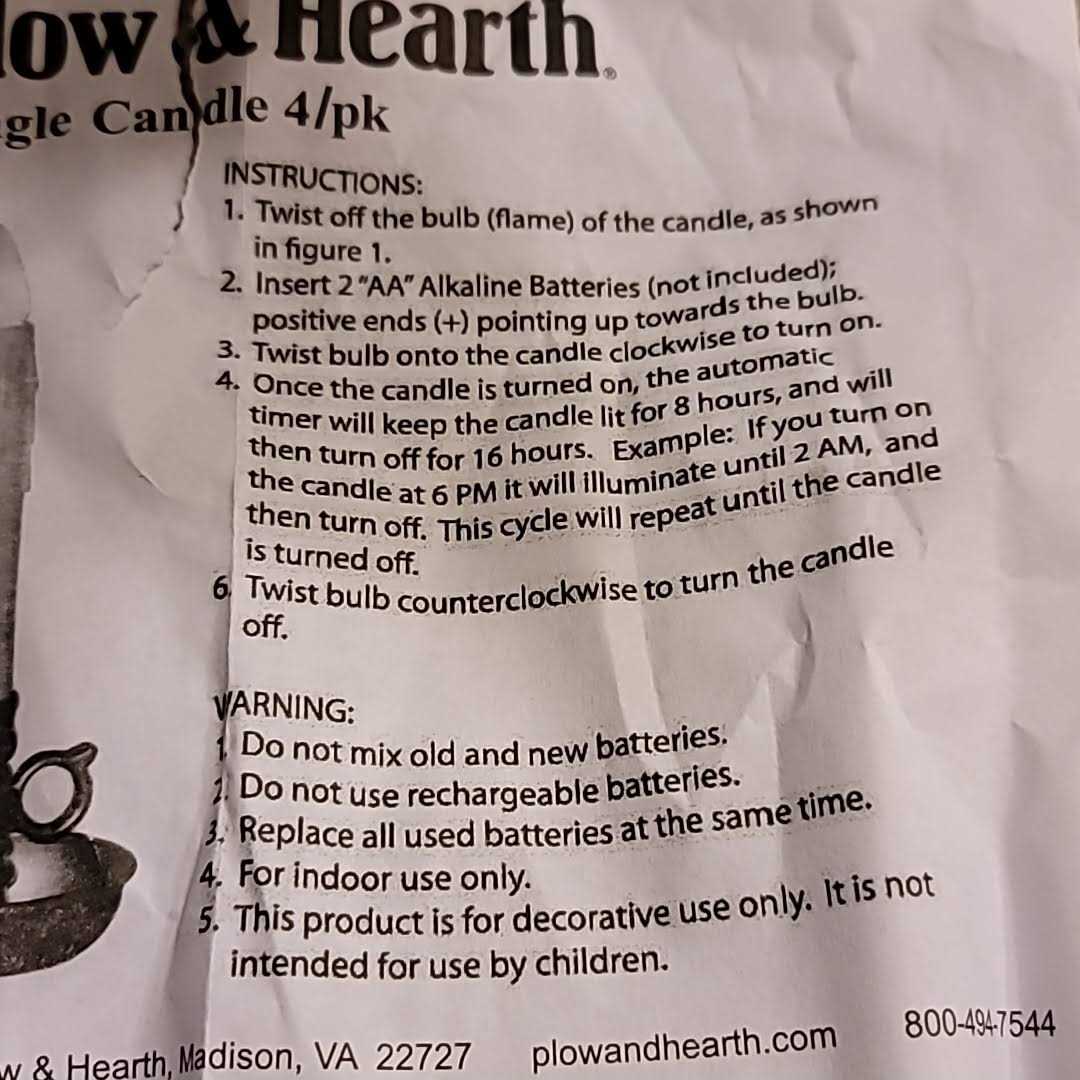 Plow Hearth Battery-Operated LED Window Candles - Image 4