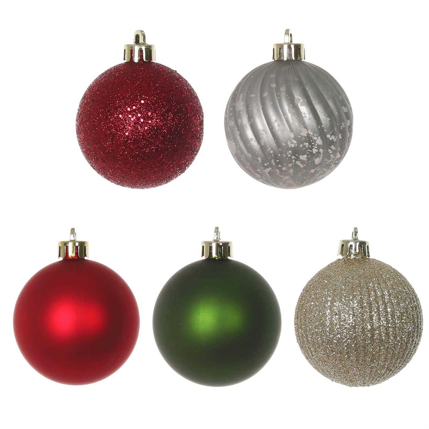 Assorted Farmhouse Ball Ornament Set by Ashland - Image 2