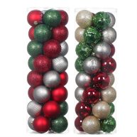 Assorted Farmhouse Ball Ornament Set by Ashland