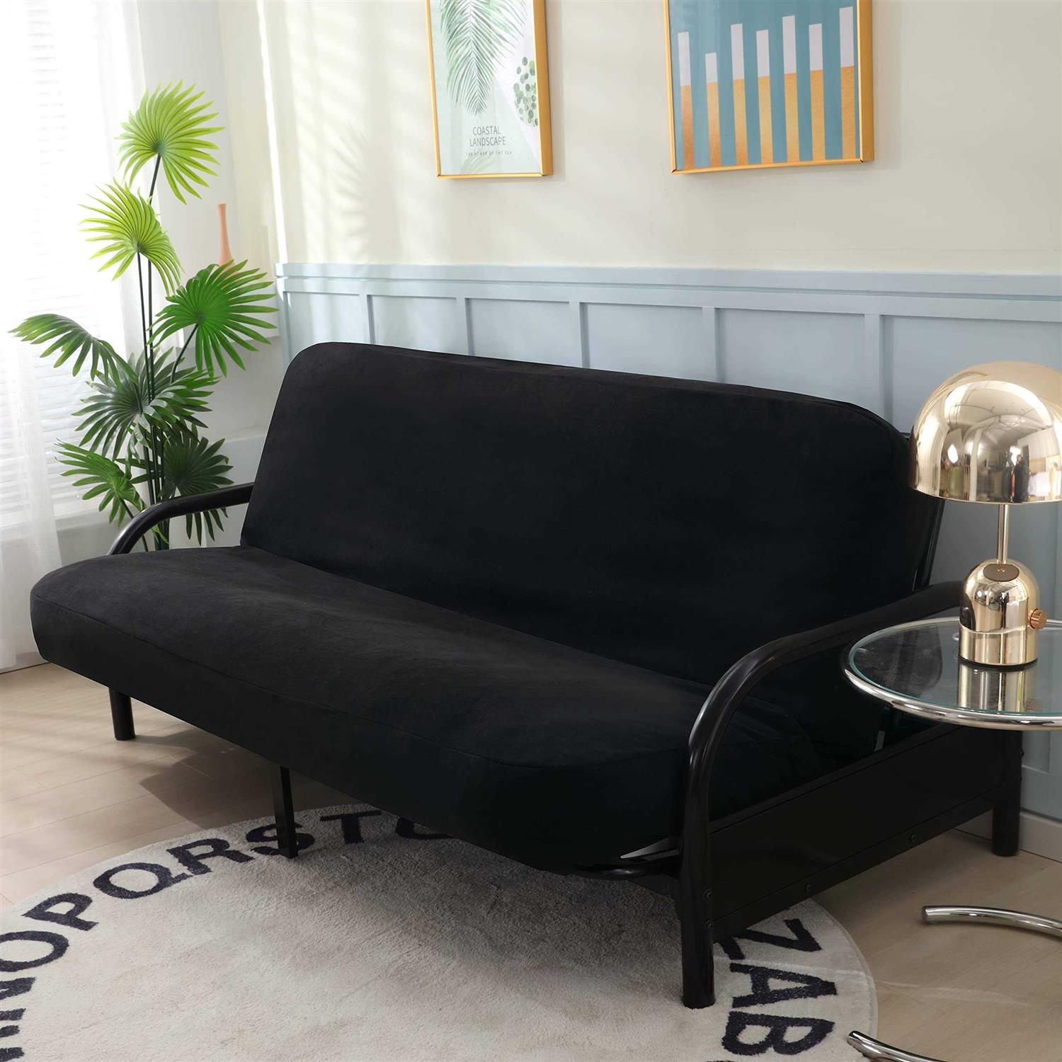 Octorose Full Size Bonded Micro Suede Futon Cover - Image 5